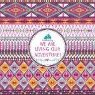 Hipster seamless tribal pattern with geometric elements N9