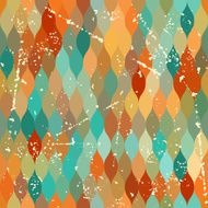Seamless grunge pattern in retro style N3