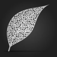 abstract leaf background with copy space