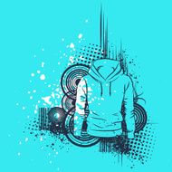 Hoodie in Grunge Style