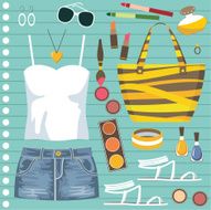 Fashion set with jeans skirt N2