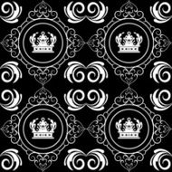 black wallpaper in old style N127