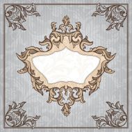 Vintage Floral Frame N18