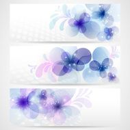Flower Banners - Illustration