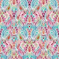 Seamless decorative paisley pattern N2