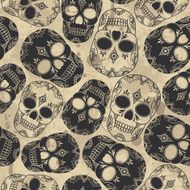vector pattern with skulls N28