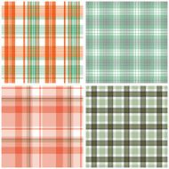 Vector tartan textile texture set N15