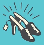 New Shoes with Price Tag Still Attached
