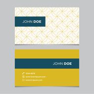 Business card template with background pattern 08