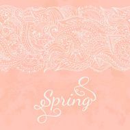 Greeting card with lace N3