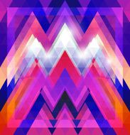 Geometric shining pattern with triangles N14