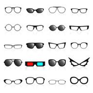 Glasses frame icons