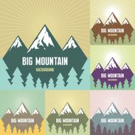 Big Mountain Illustration - Vector Background