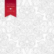Vector seamless pattern in Victorian style N3