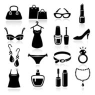 Ladies Shopping Icons N2