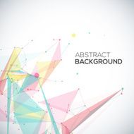 Vector geometric background with polygonal abstract shapes circles lines triangles N2
