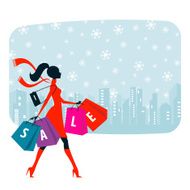 Christmas sale shopping