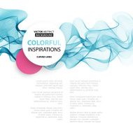 Abstract smoky waves background Template brochure design N65