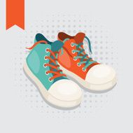 Pair of hipster gumshoes