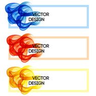 Abstract smoky waves background Template brochure design N66