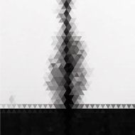 abstract rhombus style tree pattern background
