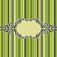 Creative vintage design on stripped background