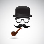 Retro gentleman illustration