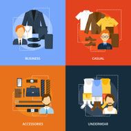 Clothes Icons Flat N2