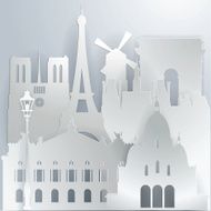 Paper Paris monuments