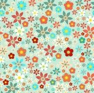 Seamless floral vector pattern - scandinavian style N8