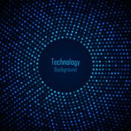 Abstract Circular Blue Background