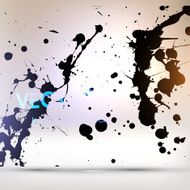 Abstract Ink Blot for Grunge Backgound N349