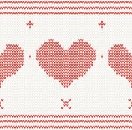 Seamless pattern with heart N2