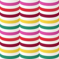 Vintage 3D optic effect with wave shapes seamless pattern background