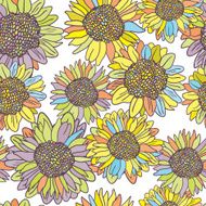 Cute floral seamless pattern background N65