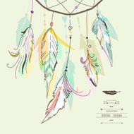 Dream catcher vector illustration N15