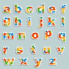 Colorful alphabet N11