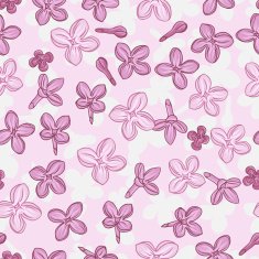 Vector background for design with flowers of lilac N3