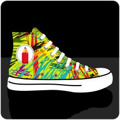 Painted sneaker N2