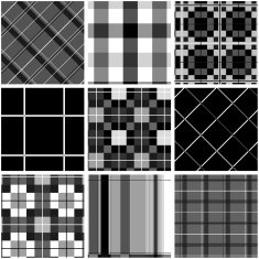 Collection of seamless checked cotton pattern N3
