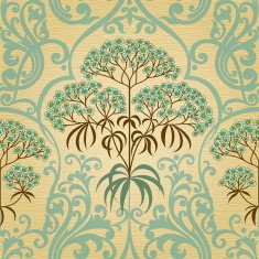 Traditional floral pattern in retro style N13