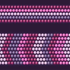 Ethnic african beads abstract color seamless pattern N10