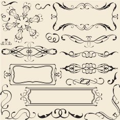 Vintage ornate set