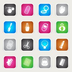 Multicolor Icons - Woman's Accessories
