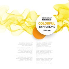 Abstract smoky waves background Template brochure design N56
