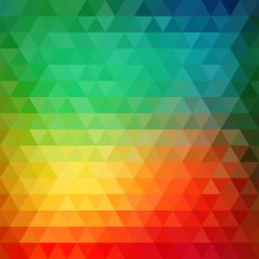 Retro mosaic pattern of geometric triangle shapes N24