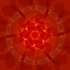 abstract red floral shape background