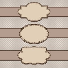 vector set simple texture and vintage ribbons N2