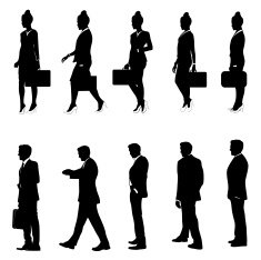 collection of people silhouettes N9