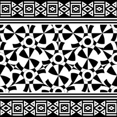 Tribal Seamless Pattern Ethnic Vector Background N38